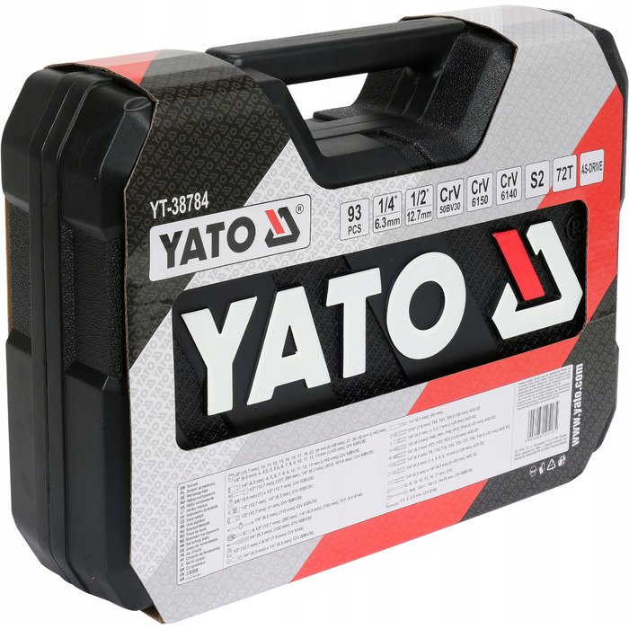 Набір інструментів Yato 93-предметний 1/4