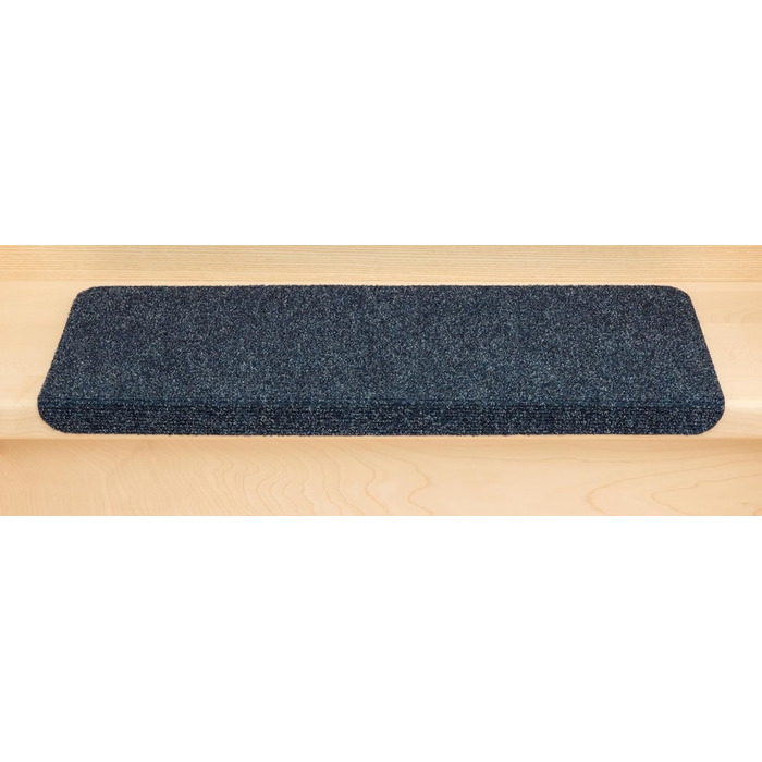 Ramon Rectangular Step Mats by Kettelservice-Metzker - Blue Rubber Stair Treads (No Plastic Corners)