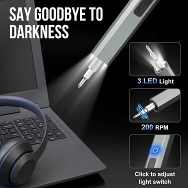 Міні-шуруповерт STREBITO, 144 шт. Прецизійний набір інструментів для ремонту електроніки (PC, Laptop, Телефон, Дрон)