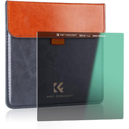 Набір фільтрів K&F Concept Nano-X: квадратний фільтр, адаптерні кільця (8 шт.), ND16