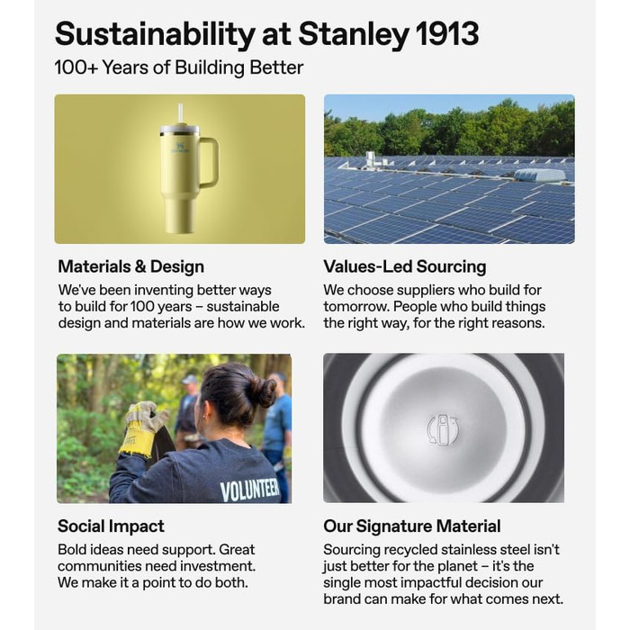 Беркріг Stanley з відкривачем, 680 мл, ізольований, зелений (Hammer Tone Green)