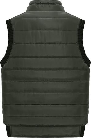 Чоловіча флісова жилетка з багатьма кишенями для риболовлі та відпочинку, тепла зимова жилетка з термо коміром, армійний колір (3XL)