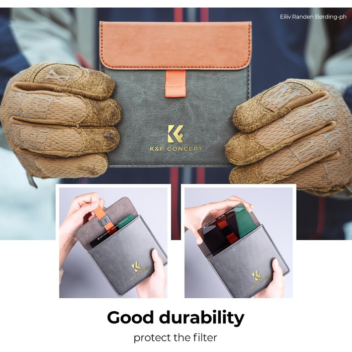 Набір фільтрів K&F Concept Nano-X: квадратний фільтр, адаптерні кільця (8 шт.), ND4