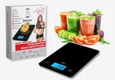 Кухонні ваги TECH-MED HW-FIT021, чорні, до 5 кг