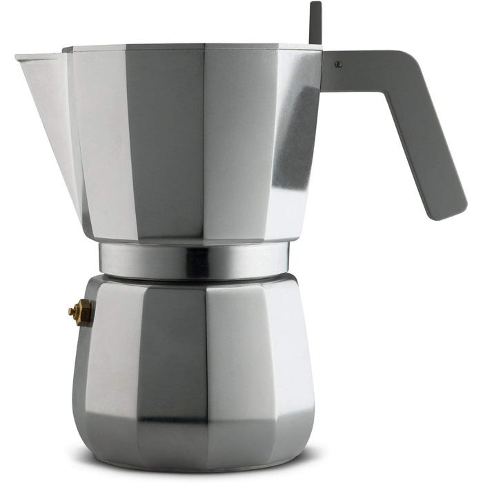 Alessi DC06/9 FM Espresso Maker, Stainless Steel, 12 cm 12 cm American