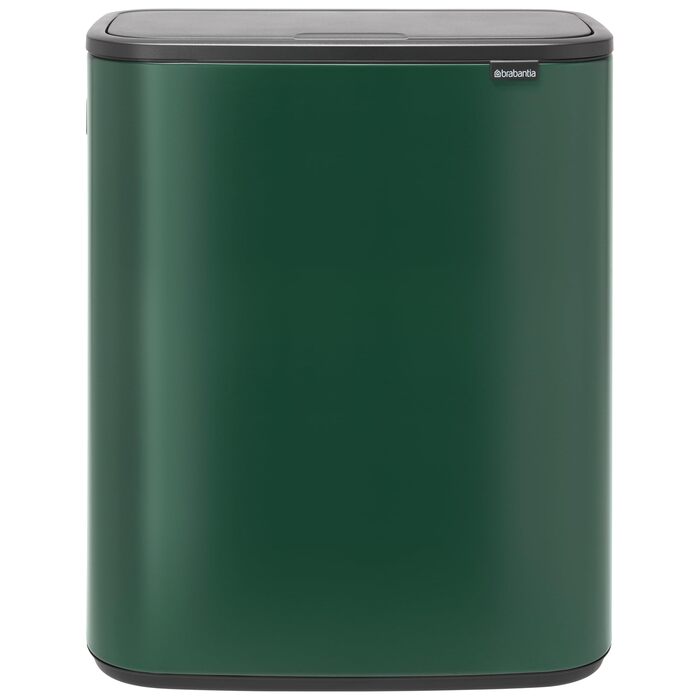 Сміттєвий бак Brabantia білий 60 літрів з внутрішнім відром (Pine Green)