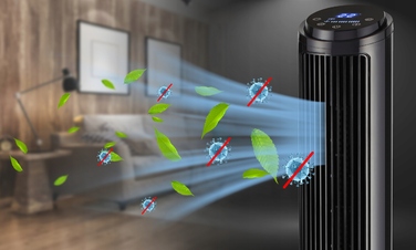 Колонний вентилятор Electo AirVibe PRO, чорний