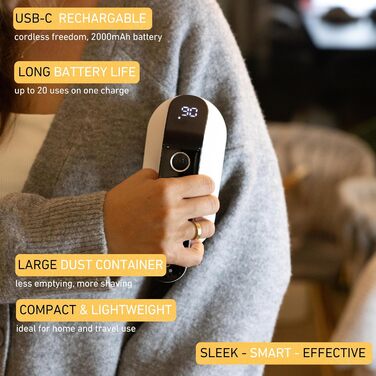 Електричний видальник пуху та ниток M1 – потужний прилад для одягу. Lint Remover, Fabric Shaver, Entfussler, Flusenentferner. Ідеально підходить для текстилю та светрів.