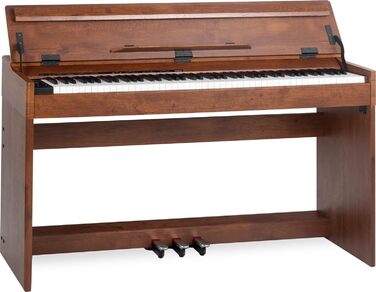 McGrey DP-18 WN E-Piano: 88 важких клавіш з молоточним механізмом, 128 звуків, Dual/Split, захисний чохол, 3 педалі, матовий горіх