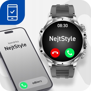 Чоловічий смарт-годинник NejtStyle у сріблястому кольорі