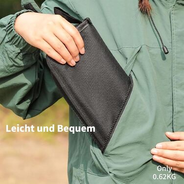 Складний туристичний стілець EASYLOCK, чорний. Максимальне навантаження 150 кг