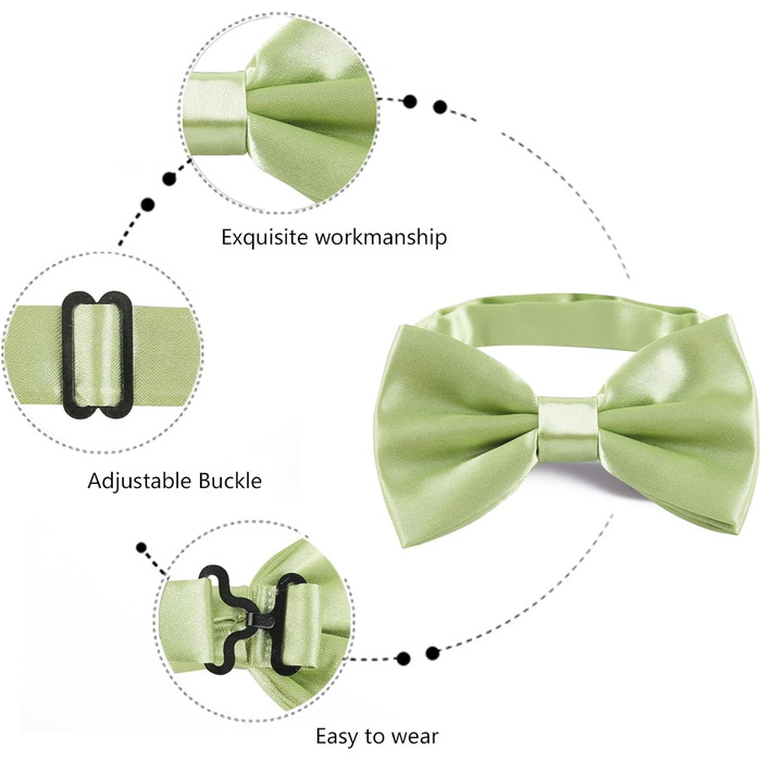 Метелик Alizeal чоловічий однотонний, з підтяжками та нагрудною хустинкою, подарунковий набір (132 Оливковий)