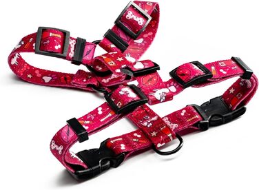 Шлейка для собак середніх порід Champagne Kiss M: регульована, не вбирає вологу, з контролем, легка