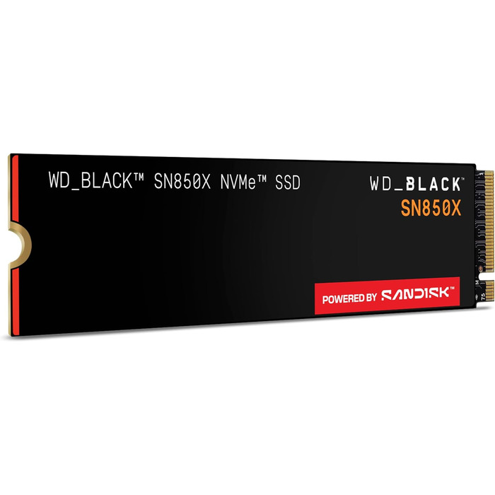 SSD WD_BLACK SN850X 4TB NVMe PCIe Gen4 - ігровий накопичувач, 7300 МБ/с, 6300 МБ/с