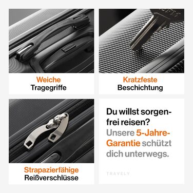Чемодан Trevey з полікарбонату, 67 см, 60 л, міцний, з TSA замком, для подорожей, ручна поклажа, колір: Небесно-зелений