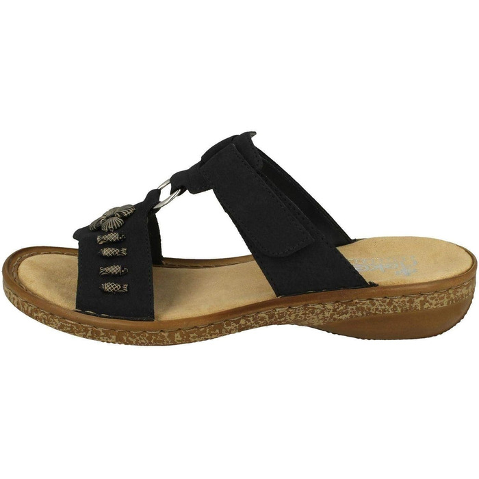 Пантолети Rieker 628M6 жіночі блакитні, розмір 41 EU, Slip-On
