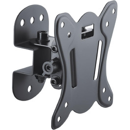 Кріплення для телевізора PureMounts® Swivel VESA 100, настінний кріплення, білий/чорний, вантажопідйомність 25 кг