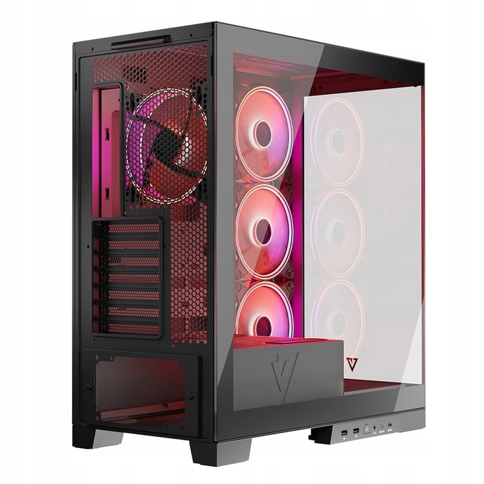 Корпус для комп'ютера Modecom Volcano Space Apex ARGB ATX MIDI 4x140мм, Чорний