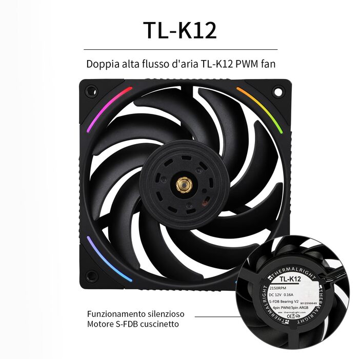 TR Phantom Spirit 120 EVO: Повітряний кулер для CPU з цифровим дисплеєм, 7 теплових трубок, сумісний з AM4/AM5/Intel lga1851/1700/1150/1151/1200/2011