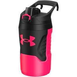 Пляшка спортивна термос Under Armour з ручкою та гачком, ізольована, герметична для бейсболу, футболу та інших видів спорту, 907.2 г, рожево-чорна (Penta Pink/Black)