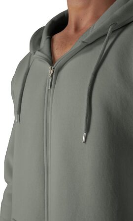 Світшот з капюшоном Smith & Soo для чоловіків – спортивна куртка, світшот з довгими рукавами, фітнес, тренування, худі, сірий (M)