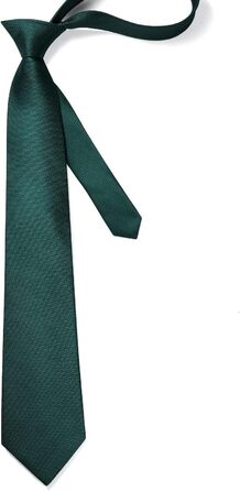 Чоловіча краватка HISDERN в клітку з нагрудною хустинкою, формальна класична краватка для весілля, темно-зелений колір