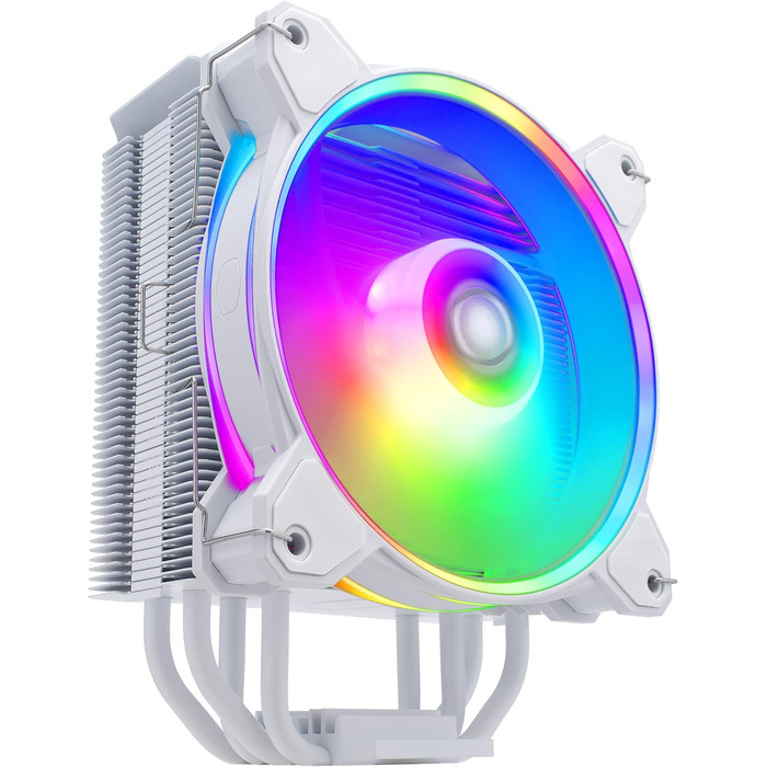 Cooler Master Hyper 212 Halo White - Кулер для CPU з RGB підсвічуванням, чорний, LGA1700/AM5