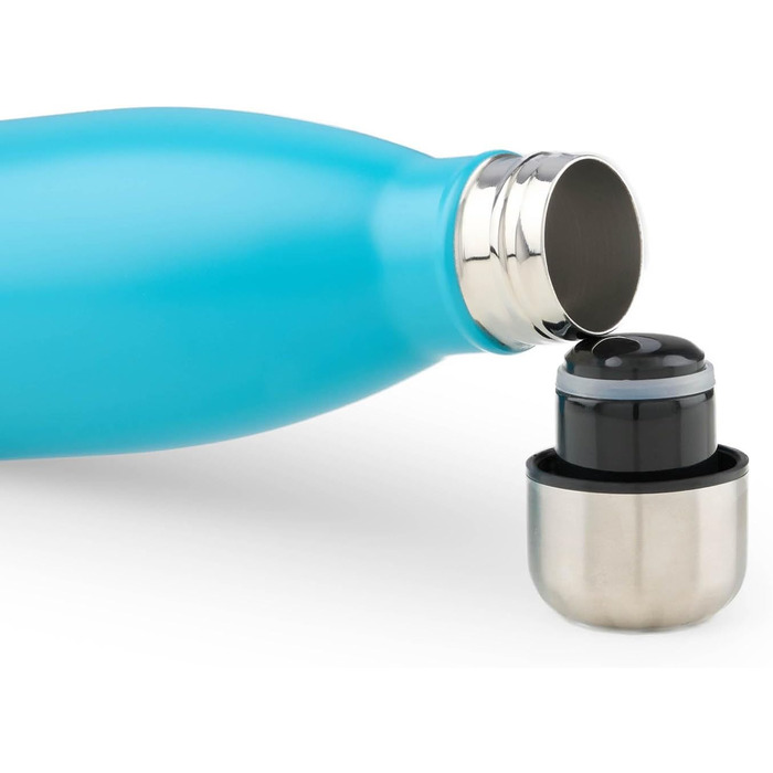Фляга Blumtal з нержавіючої сталі - ізольована, без BPA, для холодних та теплих напоїв, подвійні стінки, стійка до іржі, блакитний (19 - Petrol), 750 мл