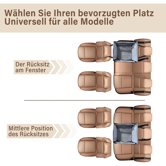 Автокрісло для собак середніх та маленьких порід – водовідштовхувальне, сіре. З безпечним ременем та сіткою. Зручне та компактне.