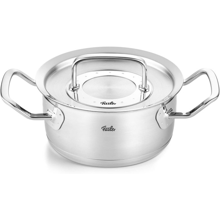 Каструля Fissler Original-Profi Collection 1,4 л, 20 см, нержавіюча сталь, з металевою кришкою, для індукції