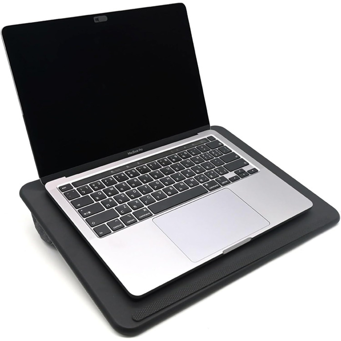 Підставка для ноутбука на колінах, колінцевий столик з подушкою, L – дерев'яний вигляд (M – PU), 30.5 x 57 x 4.5 см