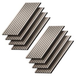 Акустичні настінні панелі Vicco для покращення звукоізоляції приміщення, коричневі, 8 шт.