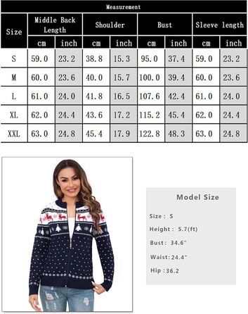 Синій жіночий святковий светр-кардиган Sykooria з капюшоном та блискавкою, теплий, на блискавці, для святкування Різдва, розмір S-XXL