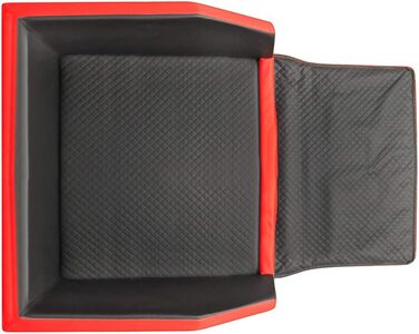 Преміум ліжко для собак Mayaadi-Home - 100 x 70 x 38 см | З захисною накидкою, з штучної шкіри | Автомобільне ліжко для собак, ліжко в багажник | Чорно-біле Travel Duo, розмір M