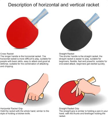 Преміум набір для пінг-понгу: 2 ракетки, 3 м'ячі, сумка, для початківців та досвідчених гравців
