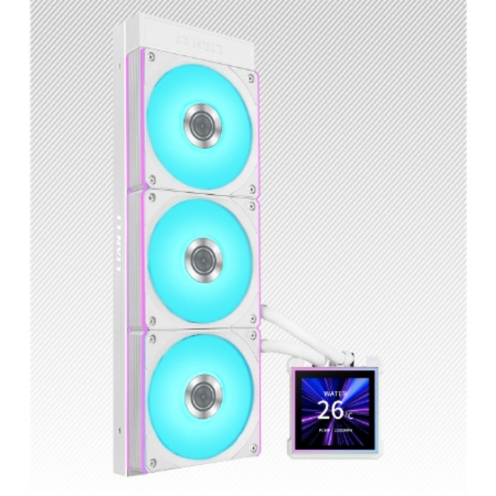 Система рідкого охолодження Lian Li Hydroshift II LCD-S 360CL 3x120мм Intel/AMD, Біла