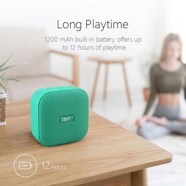 MIFA A1 Mini Bluetooth колонка, TWS, 15 год, IP56, чорний (A1-Grün)