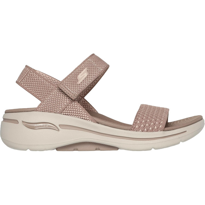 Сандалі жіночі Skechers Go Walk Arch Fit - Polished Sand, 40 EU, коричневі