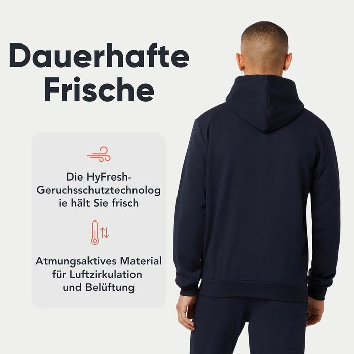 F London Худі з блискавкою для чоловіків - капюшонний пуловер, ідеальний для спорту та відпочинку (XXL, темно-синій)