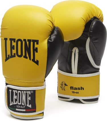 Боксерські рукавички Leone Flash-Box 1947, Unisex, 10 oz, жовті