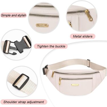 Гірчатка поясна водонепроникна для жінок та чоловіків, сумка через плече, поясна сумка, біла