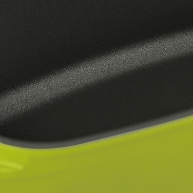 Relaxdays Green Roasting Pan with Glass Lid