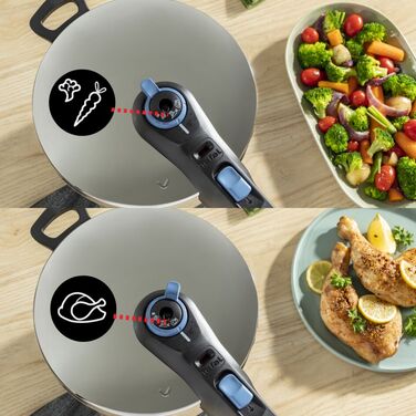 Скороварка Tefal Secure Trendy Pressure, 8 л, для індукційних плит