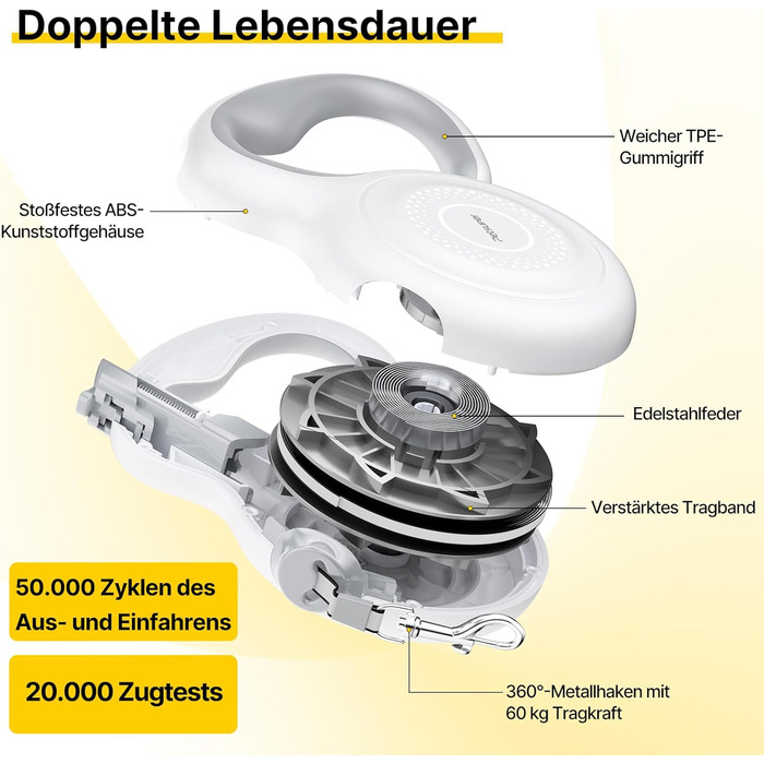 Рулетка для собак Active Brake 5м - міцна левка для середніх та великих собак до 60 кг