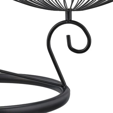 Стійка для фруктів та випічки Relaxdays, 3 яруси, метал, 34x49x31,5 см, дизайн 