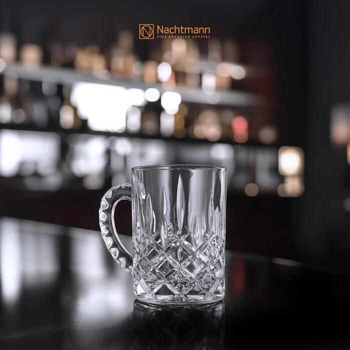 Скляний кухоль Nachtmann Noblesse, 600 мл, кришталеве скло, з різьбленням, 1 шт.