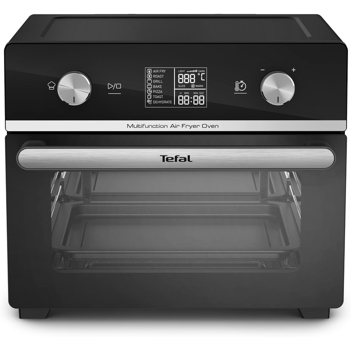Tefal FW6058 Multifunction Air Fryer Oven Hot Air Fryer and Multifunction Oven | 20 L Capacity | 10 Auto-Programs | Energy-Saving | Digital Touch Display | Includes Accessories, Black