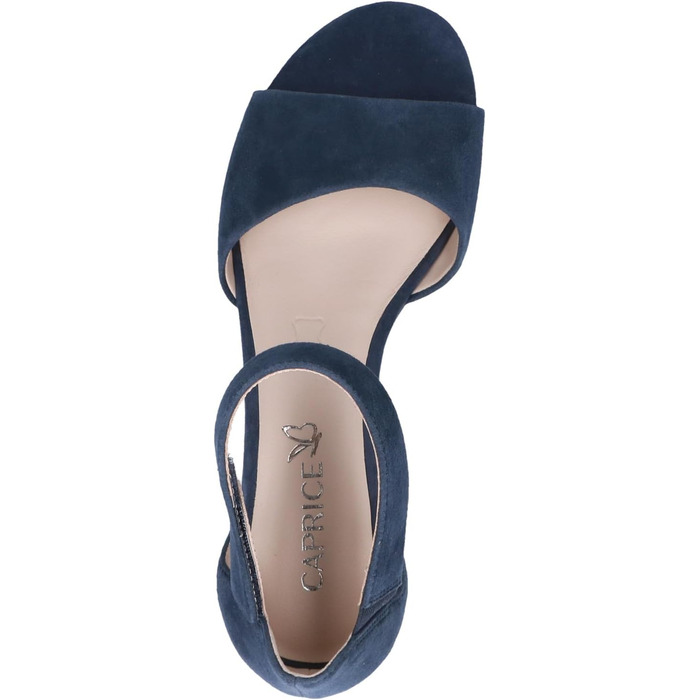 Босоніжки жіночі CAPRICE на підборах зі шкіри замші Ocean Suede, 40 EU