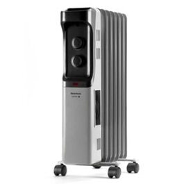 Олійний радіатор Taurus Dakar 1500W з 7 елементами, термостат, захист від перегріву, сірий колір