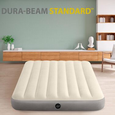 Надувний матрац Intex Dura-Beam Double - двоспальний, 137x191x25 см, PVC, для 2 осіб